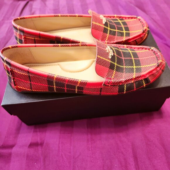 Coach Marley Driver Plaid Loafers – Size 8.5B (US) - Picture 2 of 5